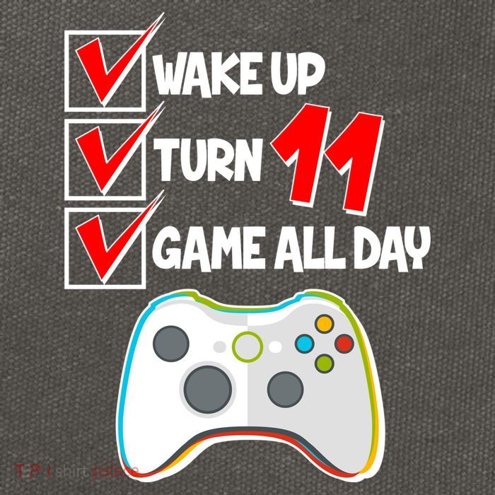 Wake Up Turn Eleven Game All Day 11th Birthday Cotton Canvas Backpack