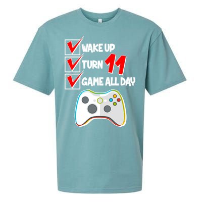 Wake Up Turn Eleven Game All Day 11th Birthday Sueded Cloud Jersey T-Shirt