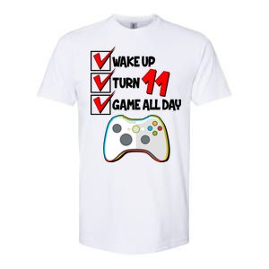 Wake Up Turn Eleven Game All Day 11th Birthday Softstyle CVC T-Shirt