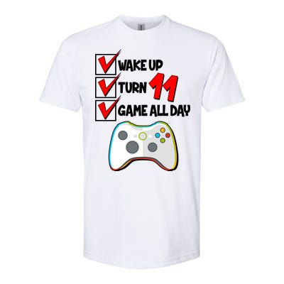 Wake Up Turn Eleven Game All Day 11th Birthday Softstyle® CVC T-Shirt