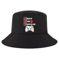 Wake Up Turn Nine Game All Day 9th Birthday Cool Comfort Performance Bucket Hat