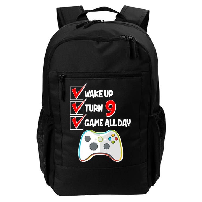 Wake Up Turn Nine Game All Day 9th Birthday Backpack