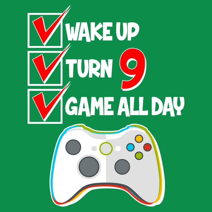 Wake Up Turn Nine Game All Day 9th Birthday Mesh Reversible Basketball Jersey Tank