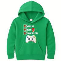 Wake Up Turn Nine Game All Day 9th Birthday Kids Hoodie