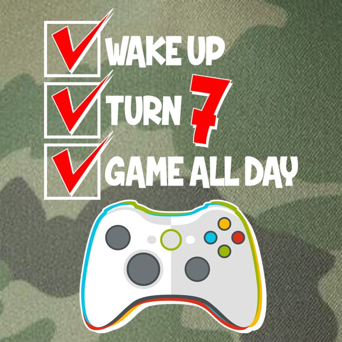 Wake Up Turn Seven Game All Day 7th Birthday Legacy Tie Dye Trucker Hat