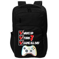 Wake Up Turn Seven Game All Day 7th Birthday Impact Tech Backpack
