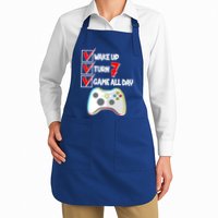 Wake Up Turn Seven Game All Day 7th Birthday Apron