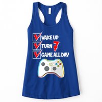 Wake Up Turn Seven Game All Day 7th Birthday Womens Tank Top