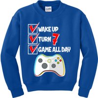 Wake Up Turn Seven Game All Day 7th Birthday Kids Sweatshirt