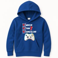 Wake Up Turn Seven Game All Day 7th Birthday Kids Hoodie