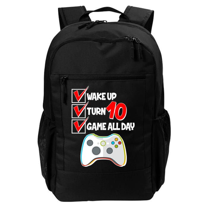 Wake Up Turn Ten Game All Day 10th Birthday Backpack