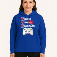 Wake Up Turn Ten Game All Day 10th Birthday Hoodie