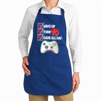 Wake Up Turn Ten Game All Day 10th Birthday Apron