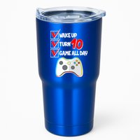 Wake Up Turn Ten Game All Day 10th Birthday Tumbler