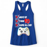 Wake Up Turn Ten Game All Day 10th Birthday Womens Tank Top