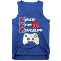 Wake Up Turn Ten Game All Day 10th Birthday Tank Top