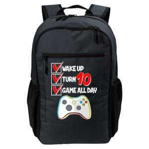 Wake Up Turn Ten Game All Day 10th Birthday Daily Commute Backpack