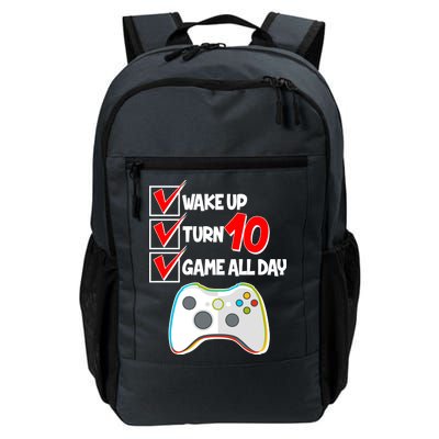 Wake Up Turn Ten Game All Day 10th Birthday Daily Commute Backpack