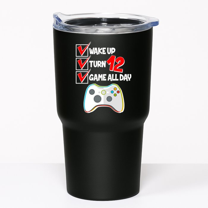 Wake Up Turn Twelve Game All Day 12th Birthday Tumbler