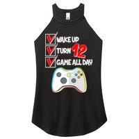 Wake Up Turn Twelve Game All Day 12th Birthday Women's Perfect Tri Rocker Tank