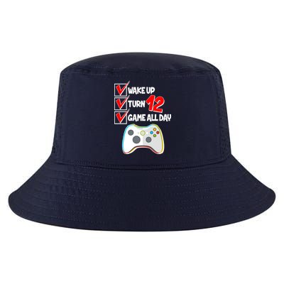 Wake Up Turn Twelve Game All Day 12th Birthday Cool Comfort Performance Bucket Hat