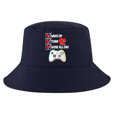 Wake Up Turn Twelve Game All Day 12th Birthday Cool Comfort Performance Bucket Hat