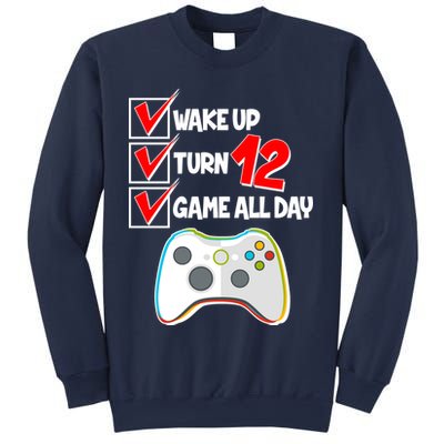 Wake Up Turn Twelve Game All Day 12th Birthday Sweatshirt