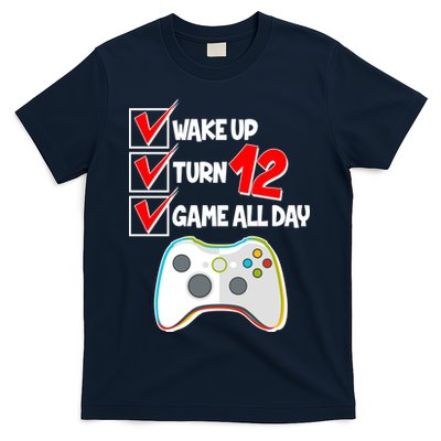 Wake Up Turn Twelve Game All Day 12th Birthday T-Shirt