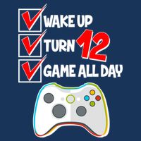 Wake Up Turn Twelve Game All Day 12th Birthday 7-Panel Snapback Hat