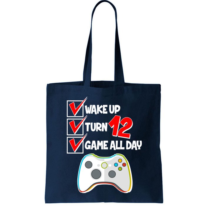 Wake Up Turn Twelve Game All Day 12th Birthday Bag