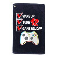 Wake Up Turn Twelve Game All Day 12th Birthday Golf Towel