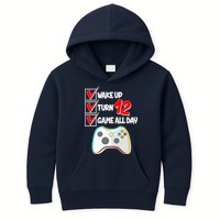 Wake Up Turn Twelve Game All Day 12th Birthday Kids Hoodie