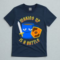 Waking Up is a Battle Funny Coffee T-Shirt