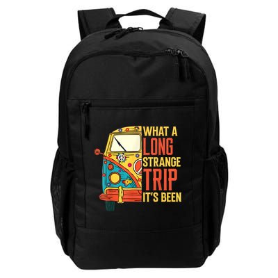 What A Long Strange Trip ItS Been 70s Hippie Camping Lover Backpack
