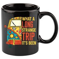What A Long Strange Trip ItS Been 70s Hippie Camping Lover 11oz C Handle Ceramic Mug