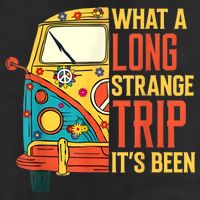 What A Long Strange Trip ItS Been 70s Hippie Camping Lover 11oz C Handle Ceramic Mug
