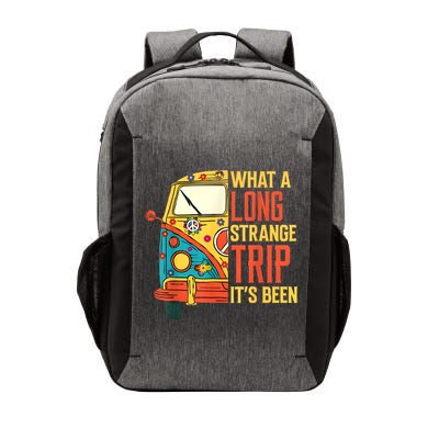What A Long Strange Trip ItS Been 70s Hippie Camping Lover Vector Backpack
