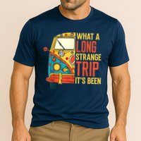 What A Long Strange Trip ItS Been 70s Hippie Camping Lover Cooling Performance Crew T-Shirt