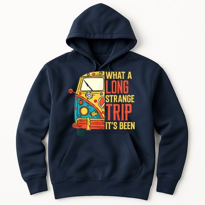 What A Long Strange Trip ItS Been 70s Hippie Camping Lover Hoodie