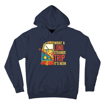 What A Long Strange Trip ItS Been 70s Hippie Camping Lover Hoodie