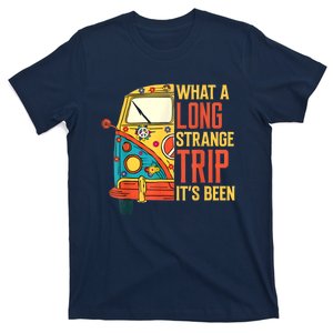 What A Long Strange Trip ItS Been 70s Hippie Camping Lover T-Shirt