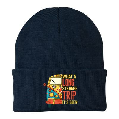 What A Long Strange Trip ItS Been 70s Hippie Camping Lover Beanie