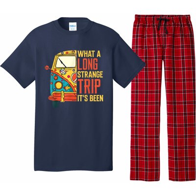 What A Long Strange Trip ItS Been 70s Hippie Camping Lover Pajama Set