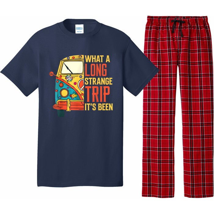 What A Long Strange Trip ItS Been 70s Hippie Camping Lover Pajama Set