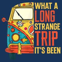 What A Long Strange Trip ItS Been 70s Hippie Camping Lover 16 in Basic Backpack