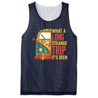 What A Long Strange Trip ItS Been 70s Hippie Camping Lover Mesh Reversible Basketball Jersey Tank