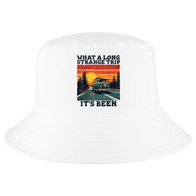 What A Long Strange Trip ItS Been 70s Hippie Camping Lover Cool Comfort Performance Bucket Hat