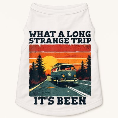 What A Long Strange Trip ItS Been 70s Hippie Camping Lover Doggie Tank