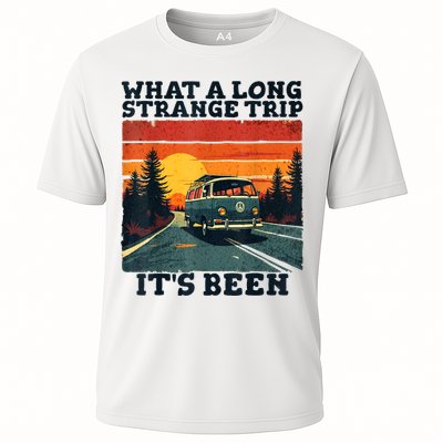 What A Long Strange Trip ItS Been 70s Hippie Camping Lover Performance Shirt