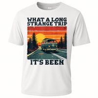 What A Long Strange Trip ItS Been 70s Hippie Camping Lover Cooling Performance Crew T-Shirt